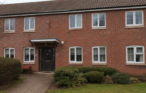 Supported housing property exterior